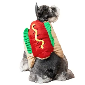 Bánh Hamburger Hot Dog trang phục Pet Halloween trang phục cho chó mèo Puppy Quần áo Cosplay giáng sinh Halloween trang phục cho chó