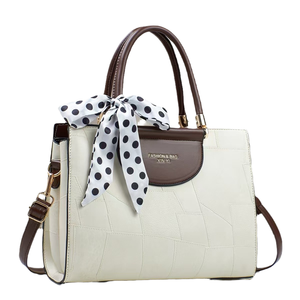 Women's Casual Cross Body PU Handbag with Zipper Closure New Design Durable Tote with Polyester Lining 30x15x20cm Capacity - Product Image 2