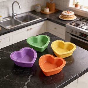 Moldes de Silicona para Hornear de 7cm en Varias Formas, para Tartaletas, Pudín, Muffins y Cupcakes, Reutilizables, Resistentes al Calor, en Bolsa OPP - Product Image 5