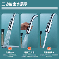 Prolongateur de Robinet de Cuisine Moderne et Simple, Anti-éclaboussures, Mousseur, Buse d'Eau Multifonction