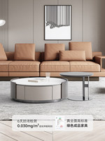 Table basse en pierre minimaliste moderne italienne avec espace de rangement pour salon, nouveau style