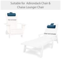 Coussin de rembourrage pour chaise longue de patio extérieur, en tissu olefine imperméable et à séchage rapide, résistant aux intempéries