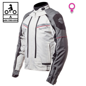 Befast <b>TRANSFORMER</b> Lady CE certified <b>3</b>-layer women's touring motorcycle jacket Black Grey XXL - Product Image 1