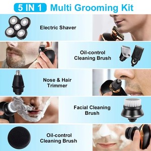 Smart LED Display Mini rasoio elettrico senza fili per gli uomini multifunzionale barba e mento <span class=keywords><strong>collo</strong></span> rimozione peli - Product Image 6