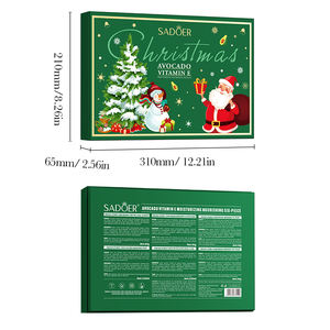 OEM SADOER Private Label noel hediyesi avokado cilt bakımı <span class=keywords><strong>E</strong></span> vitamini VE yüz parlatıcı kollajen aydınlatma yüz kullanımı için Set - Product Image 6