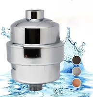 Filtre de Douche Bluetech en Acier Inoxydable 304, Tête de Douche avec Filtre à Eau 15 Étapes, Installation Facile, Bain Sain, Eau Familiale