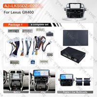 Kit de navigation automobile OLED 12,3 pouces avec écran tactile Android OS, support stable gris fer, compatible LHD/RHD pour Lexus GX460