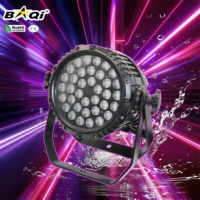 Ensemble de 36 lumières de scène plates en aluminium moulé sous pression, étanches, trois en un, LED, pour discothèque, mariage, DJ, fête