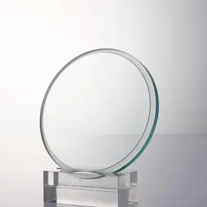 Kunden spezifisch verfügbar LED gehärtetes poliertes Glas Round Step Soda Lime Glass Panel