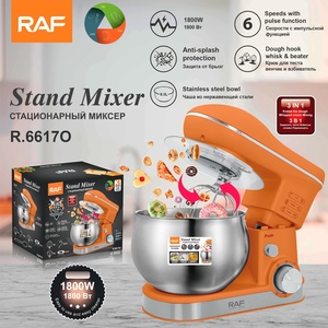 Batidora Amasadora RAF Estándar Europeo de 6.0 L para Chef en Casa, Máquina Eléctrica Multifuncional 3 en 1 para Fideos, Batir Huevos y Amasar con Tazón Mezclador - Product Image 3