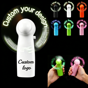 Ventilador Portátil de Mano con Logotipo Personalizado, Iluminación LED, Mini Ventilador con Diseño de Personajes, Recargable, para Bodas, Fiestas de Verano y Actividades al Aire Libre - Product Image 1