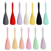 Spatule de cuisine antiadhésive en silicone de 12 pouces, cuillère multifonction pour servir, cuire, mélanger, remuer