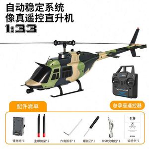 Miglior Modello C138 <span class=keywords><strong>Piccolo</strong></span> <span class=keywords><strong>Elicottero</strong></span> RC a Induzione con Telecomando, Monopropulsore Senza Alettoni, 4 Canali, Vero Aereo Giocattolo - Product Image 6