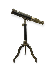 Télescope vintage en laiton de 9 pouces avec trépied, style nautique antique, jumelles optiques pour la décoration intérieure - Product Image 1