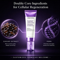Crème hydratante pour le visage revitalisante et régénérante au caviar PDRN en capsules 1.69 Fl. Oz.