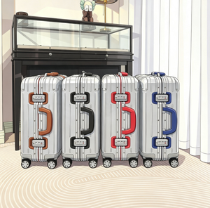 Valise à roulettes MOWA en alliage d'aluminium de 21 pouces : silencieuse 360° °   Valise à roulettes, serrure <span class=keywords><strong>TSA007</strong></span>, conforme aux normes de transport aérien - Product Image 1