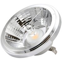 Projecteur LED 15W sans variateur d'intensité, 3000k-6500k, AR111 G53 12V 1200lm, douille AR111 Led G53, corps en aluminium et plastique