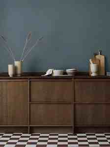 Modern European-style Wooden Furniture <b>Kitchen</b> Cabinets Paired with a Retractable Dining <b>Table</b> - Product Image 5