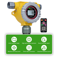 Detector de Gas Metano CH4 Industrial Fijo en Línea con Protección IP66, Pantalla LCD y Valores de Alarma Ajustables