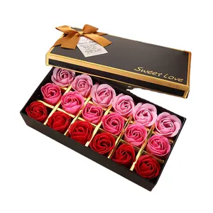 INUNION Fashion 18pcs Mischfarben Seifen rosen Blumen Liebe Geschenk box Rosen seifen blume zum Valentinstag