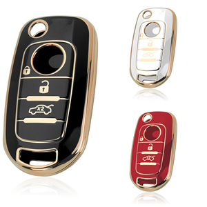 GZ DOMI 2026 Nuova Cover Protettiva per Chiave <span class=keywords><strong>Auto</strong></span> in TPU con Bordo Dorato, Protezione Completa per <span class=keywords><strong>Fiat</strong></span> 500X/<span class=keywords><strong>Tipo</strong></span> Egea, <span class=keywords><strong>Accessori</strong></span> <span class=keywords><strong>Auto</strong></span> - Product Image 5