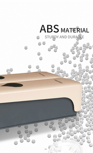 Distributeur de savon pour les mains mural moderne en ABS 2 en 1 sans perçage avec pompe pour gel douche/shampoing - Product Image 4