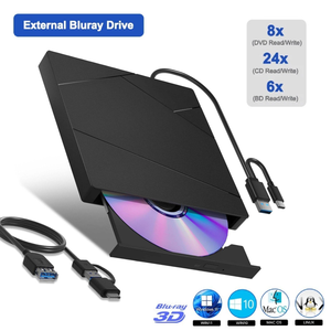 <span class=keywords><strong>Graveur</strong></span> de <span class=keywords><strong>Blu</strong></span>-<span class=keywords><strong>ray</strong></span> externe de qualité studio 6X BD-RW USB 3.0 Type C <span class=keywords><strong>Lecteur</strong></span> optique pour la production vidéo professionnelle Win Mac - Product Image 1