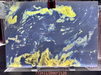 Pierre naturelle de luxe, ciel bleu, nuages blancs, pour plan de travail de cuisine, panneaux muraux, escaliers de villa, carreaux de sol