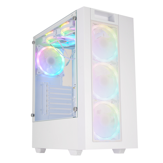 Branded ATX Cube Console PC Gaming Computer Case Aluminum Alloy with Clear Plastic Towers for PC Gaming Enthusiasts