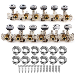 Clavijas <span class=keywords><strong>de</strong></span> Afinación para Guitarra <span class=keywords><strong>de</strong></span> <span class=keywords><strong>12</strong></span> <span class=keywords><strong>Cuerdas</strong></span>, Metálicas, Abiertas, Repuestos para Instrumentos Musicales - Product Image 1
