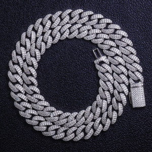 Charme en moissanite plaqué platine argent sterling de 7 à 26 pouces, vente en gros directe d'usine, tendance sur les réseaux sociaux, pour anniversaire d'enfant, troisième anniversaire - Product Image 4