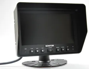 מכירה חמה 1080P צג HD שולחני TFT LCD צג משאית 10.1 אינץ' צג אחורי HD לרכב צג 2 ערוצים כניסה