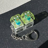 Customize Key Chain Fidget Toy Transparency Keycap With Custom Uv Printing Mechanical Keyboard Switch Fidget Charm