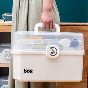 Kotak pil rumah portabel kapasitas besar, Kit pertolongan pertama anak-anak, kotak penyimpanan Organizer obat Rumah & tong pengiriman rumah - Product Image 3