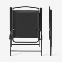 Chaises pliantes modernes avec plateau en verre trempé et cadre en acier, couleur personnalisable, pour extérieur, camping, salon, salle de bain