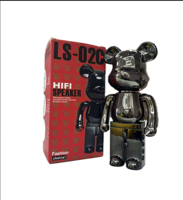 2026 Gradient Electroplated Cartoon Bear BT5.2 Portable Wireless Speaker HIFI Bass Desktop Music Box