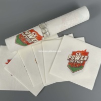 Serviettes en papier Airlaid blanches de haute qualité en gros, pochettes à couverts personnalisées, serviettes de table pour restaurant