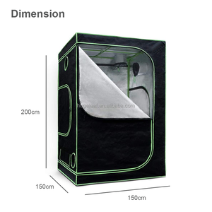 Carpa de Cultivo Hidropónico Moderna de Metal para Jardín Interior, Tela Oxford 600D Resistente al Agua, Bandeja de Piso Extraíble para Patio Trasero y Hogar - Product Image 2