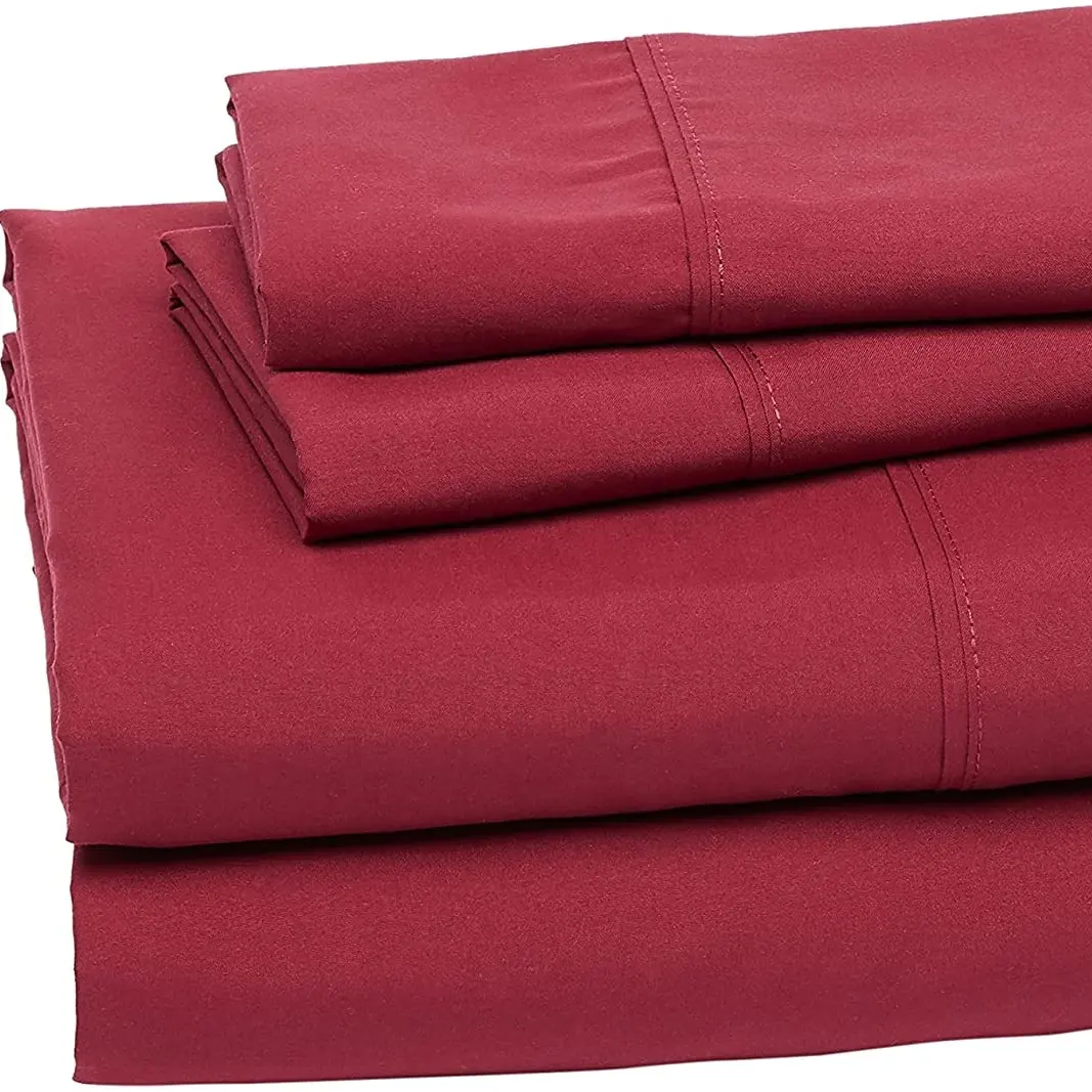 Hotel Bed Linen Bedsheet Luxury Bedding Set Bed Sheet Set Queen King 100 Cotton Case Plain Quantity Cover Striped