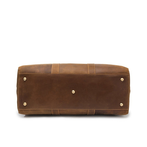 Custom Designer Logo Large Waterproof Portable <b>Duffel</b> <b>Bag</b> Genuine Leather Heavy Duty Travel Luggage for Men & Women - Product Image 3