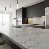 Dalle de terrazzo sur mesure pour la rénovation de villas, texture artistique, qualité export, pour comptoirs intérieurs, sols et escaliers