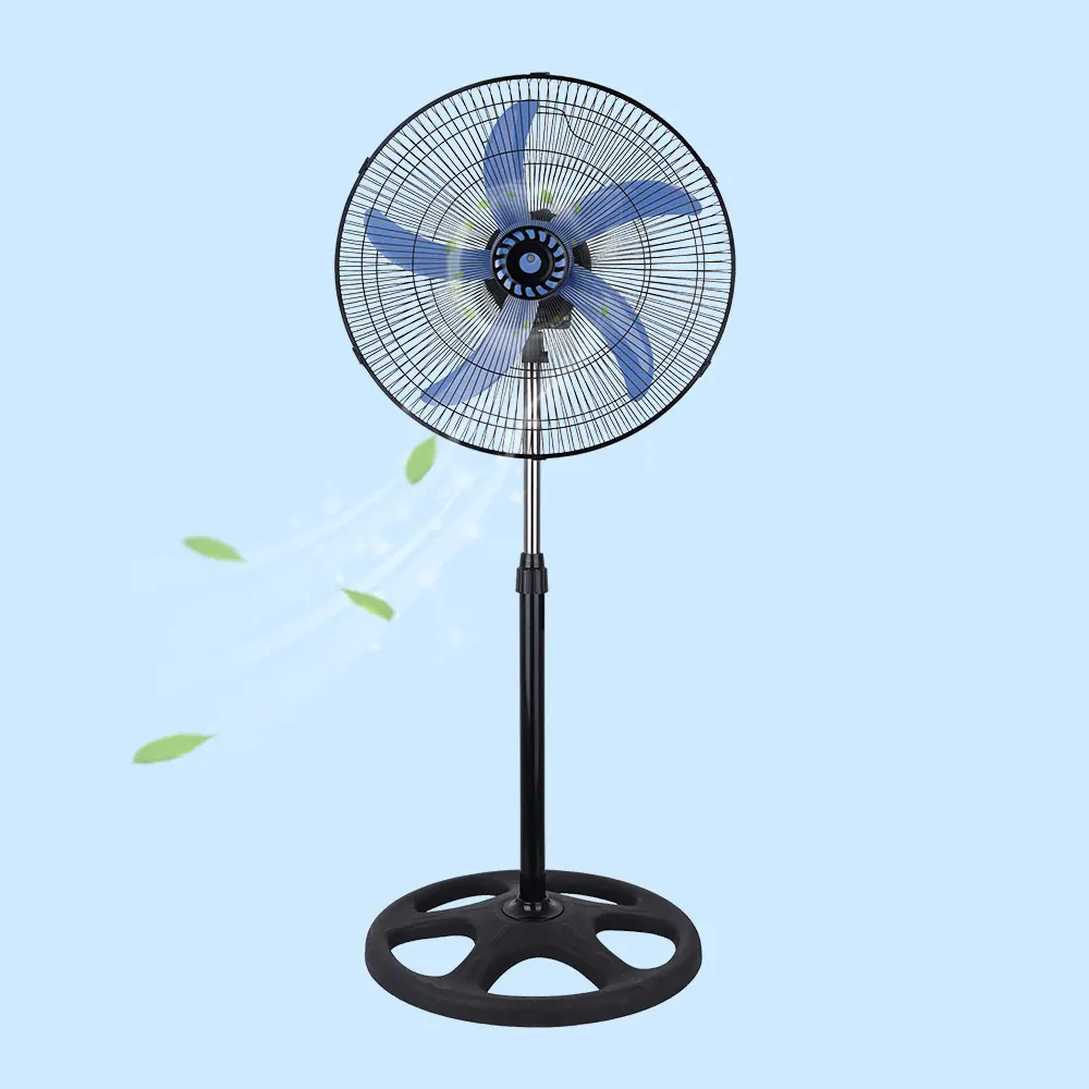 Ev aletleri üreticisi sıcak satış ucuz fiyat ayarlanabilir Stander Fan afrika rusya toptan salınan yuvarlak taban standı fanı