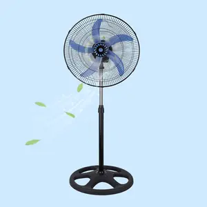 Home Appliance Manufacturer Hot Sale Cheap Price Adjustable Stander Fan Africa Russia Wholesale Oscillating Round Base Stand Fan