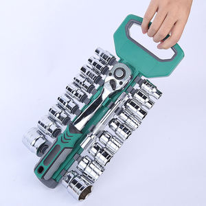 20-delige 1/2 inch ratelset met sleutels, handbediend, harde koffer, comfortabele grip, ergonomische handgreep, autoreparatiegereedschapset - Product Image 5