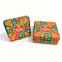 Caja de Pizza de Papel Kraft Corrugado de Grado Alimenticio, con Diseño de Logotipo Personalizado, 6/8/9/10/12/16 Pulgadas, Ecológica, con Laminado Mate, Venta Caliente SP4754