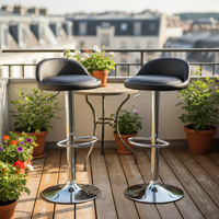 Tabouret de bar au design moderne et simple, fourni directement par l'usine, pour la maison, la cuisine, la salle à manger, le café, le pub, le bistrot, chaise de bar pivotante