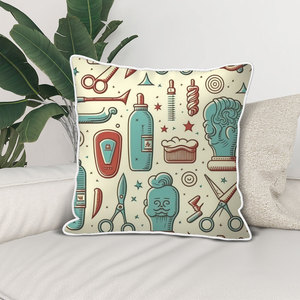 <b>Double</b>-Sided Velvet Bordered Decorative <b>Pillows</b> with Core <b>Double</b>-Sided Design - Product Image 3