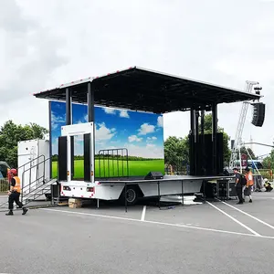 High quality customized colorful cheap mobile stage box truck