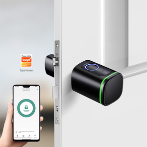 Serrure électronique intelligente haute sécurité avec cylindre en alliage de zinc pour portes en bois/métal/armoires, déverrouillage biométrique par empreinte digitale et carte IC - Product Image 1