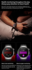 Reloj Inteligente Deportivo Sourcingark con Monitor de Ritmo Cardíaco, Contador de Calorías, Asistente de Voz con IA, IP67 MT200 - Product Image 6